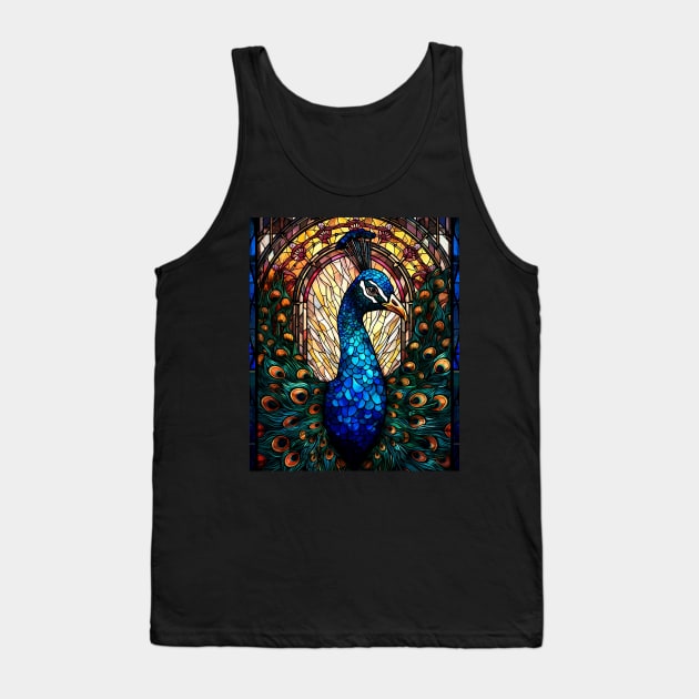 Beautiful peacock face Tank Top by Jeff NZ